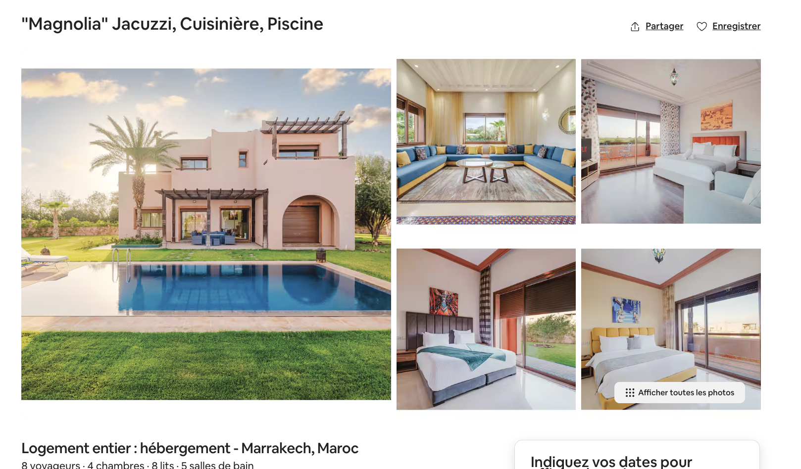 Magnolia — villa avec piscine et jacuzzi Marrakech